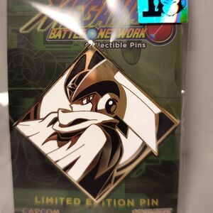 Mega Man Battle Network Bass Limited Edition Enamel Pin Official Metal Badge